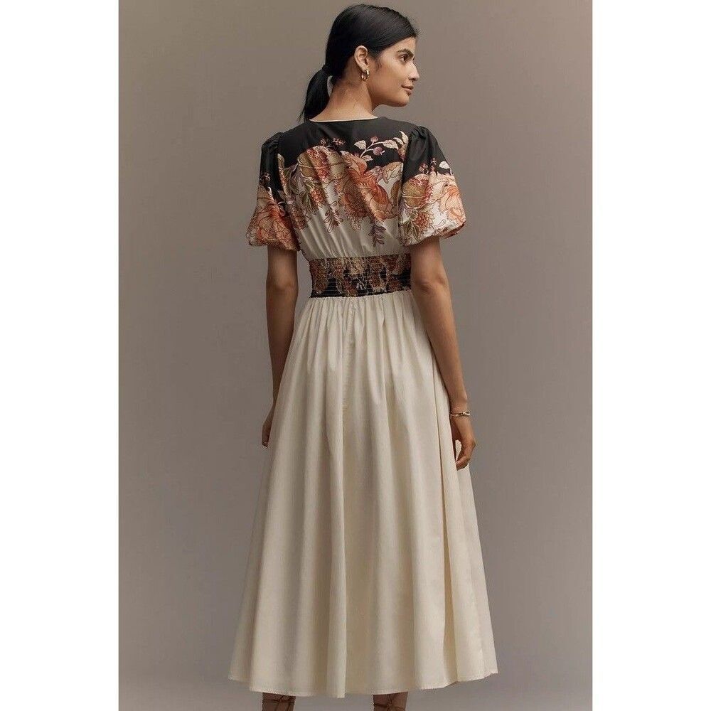 Anthropologie The heynasreen Katerina Button-Front Dress 1X NEW - Picture 4 of 9